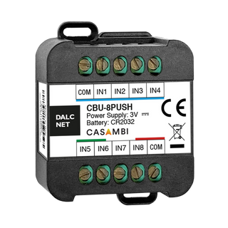 Configurable Push Button Input Module for Casambi ~ Model CBU-8PUSH | Wired4Signs USA