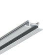 A close-up view of the Complementary Profile ~ Model Pixy20-03, a silver T-slot aluminum extrusion commonly used in modular framing and construction applications for architectural lighting fixtures, set against a white background.