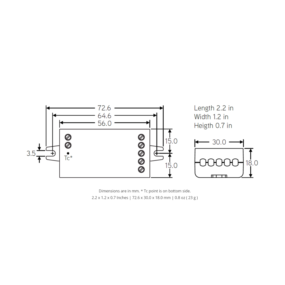 Casambi-enabled Bluetooth 4-Channel 0-10V Controller ~ Model casTen