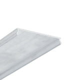 A close-up view of a single LED Channel Cover ~ C8 Click Aluminim, designed for ceiling systems, shown against a plain white background.