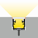 Recessed Walk-Over LED Channel for Tiled Floors ~ Model Floor12 - Wired4Signs USA - Buy LED lighting online