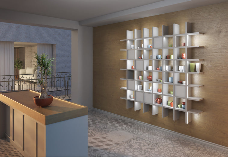 Recessed LED Channel for Angled Lighting ~ Model Diagonal10
