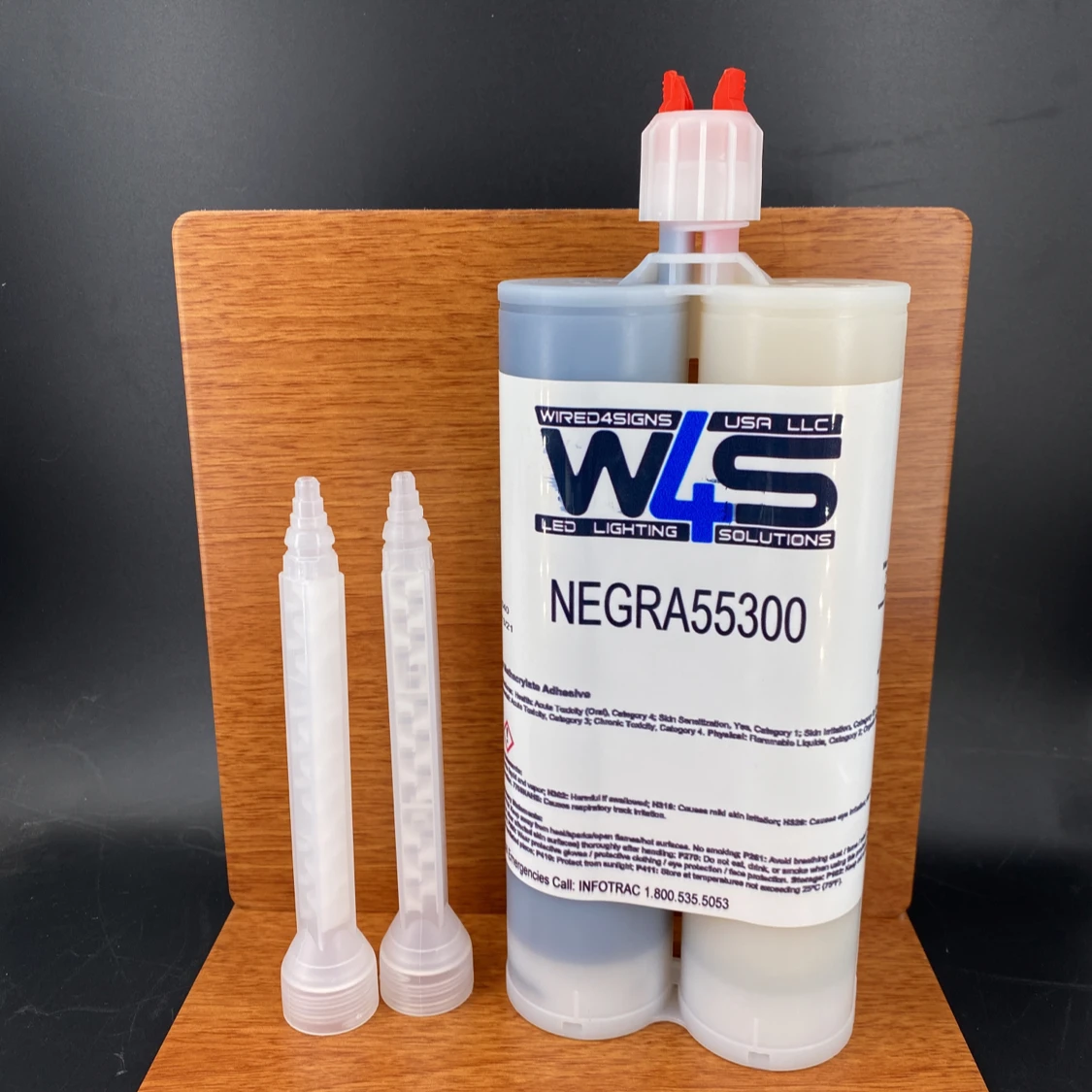 Black 2-part Methacrylate Adhesive ~ W4S 55300 (400ml 1:1 Mix)