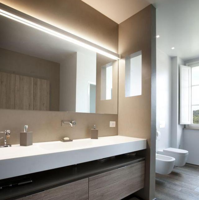 Integrated architectural wall lighting