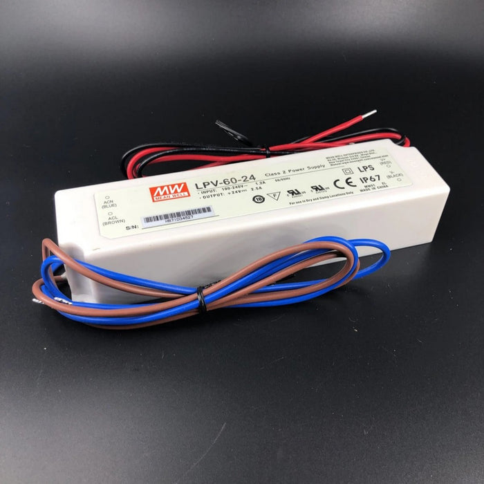 Compact IP67 Waterproof LED Driver (24V) ~ Meanwell LPV Series