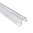 The Profile Clip for Neon 360 Series is a clear plastic U-channel with a rounded top, flat base, and pre-drilled hole—ideal for securely mounting panels, LED tubes, or edges in construction and Neon 360 Series displays.