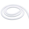 The Flexible White LED Neon Tube ~ Neon 360 Series is coiled in a loose spiral on a plain white background, showcasing its modern design, flexibility, and 360-degree illumination.