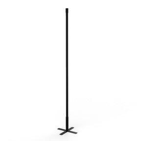 The RGBW LED Light Tube Post from the Sierra38 Series is a tall, slim black pole with a flat, cross-shaped base—ideal for supporting an RGB LED tube in a dynamic DJ lighting setup against a white background.