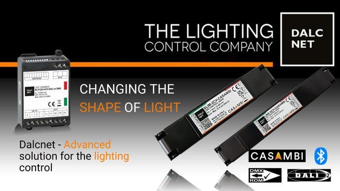 Dalcnet LED controllers with Casambi, DALI and DMX compatibility