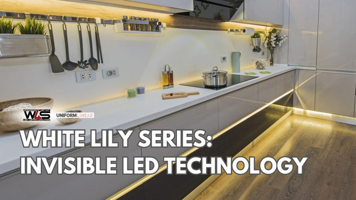 Close-up of the White Lily Series COB LED strip showing smooth, dot-free illumination