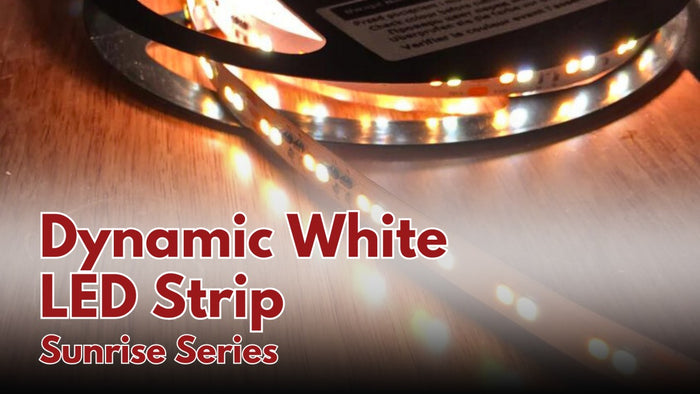 Sunrise Series tunable white LED strip lighting a modern interior space