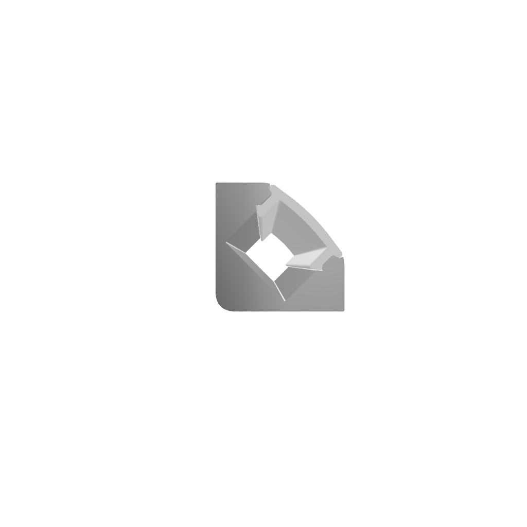 45 Degree Corner Mount LED Channel ~ Model ALU-45