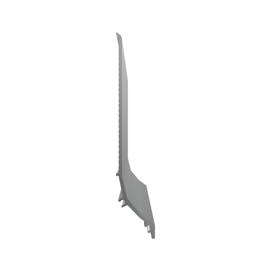 Non-illuminated Aluminum Skirting Profile ~ Model Base