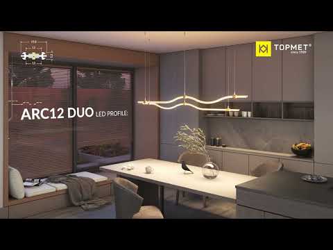 Double-Sided Bendable LED Channel ~ Model Arc12 Duo