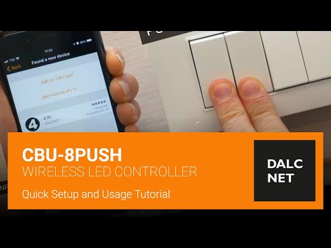 Configurable Push Button Input Module for Casambi ~ Model CBU-8PUSH