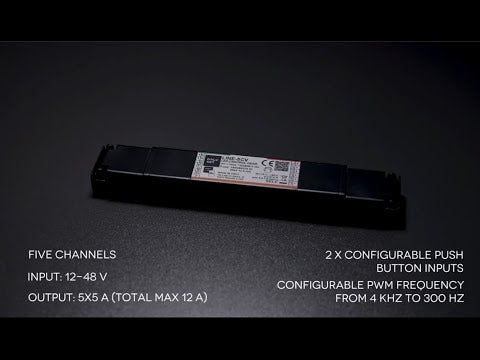 Slimline 5-Channel RGB+TW LED Dimmer with DMX ~ Model LINE-5CV-DMX