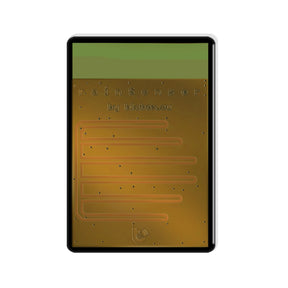 The Automatic Wifi Rain Detection Sensor ~ rainSensor by Blebox features a rectangular wireless design with a green top section and copper circuit traces on a brown board, labeled rainSensor by blebox.eu on the front.