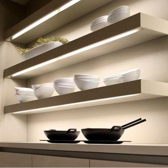 Diffused shelf and display lighting
