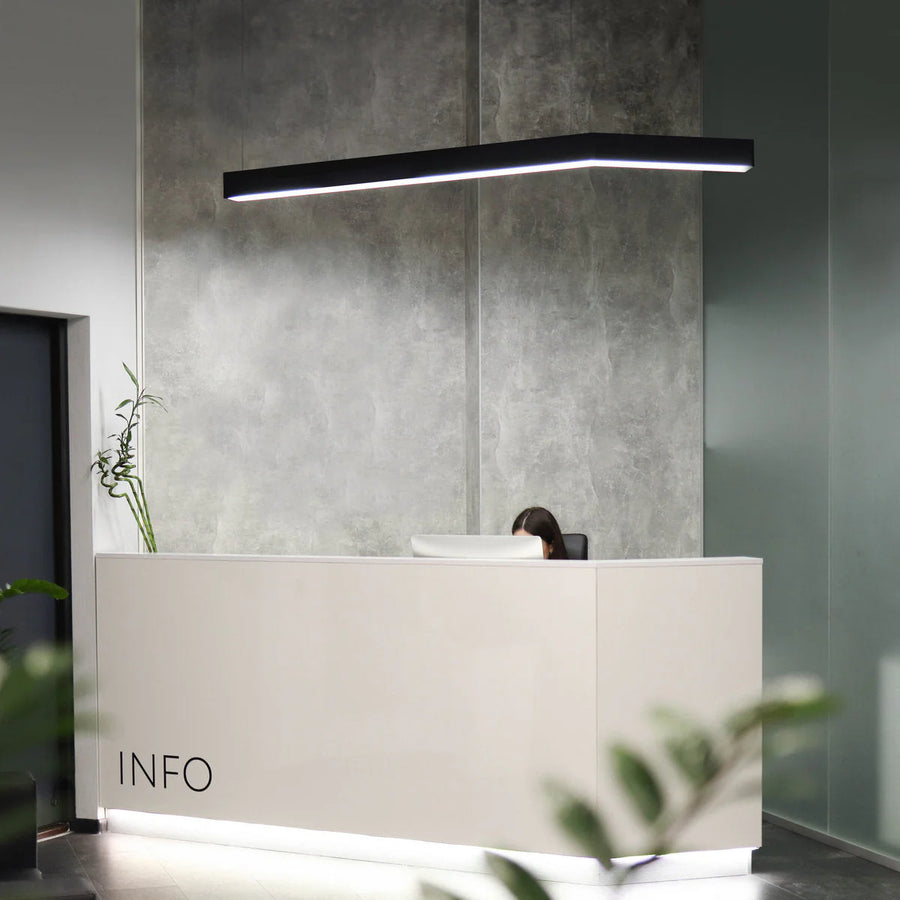 Suspended diffused architectural linear lighting