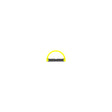 The Ultra Low-Profile Surface-Mount LED Profile ~ Model Tennessee is shown on a plain white background, featuring a black body with a yellow semicircle accent, echoing a minimalist design style.