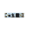 A close-up of the Miniature Daylight Switch for LED Channel ~ twilightSwitch by BleBox, showing its microchips, capacitors, and connectors—perfect for LED Channel applications—set against a plain white background.