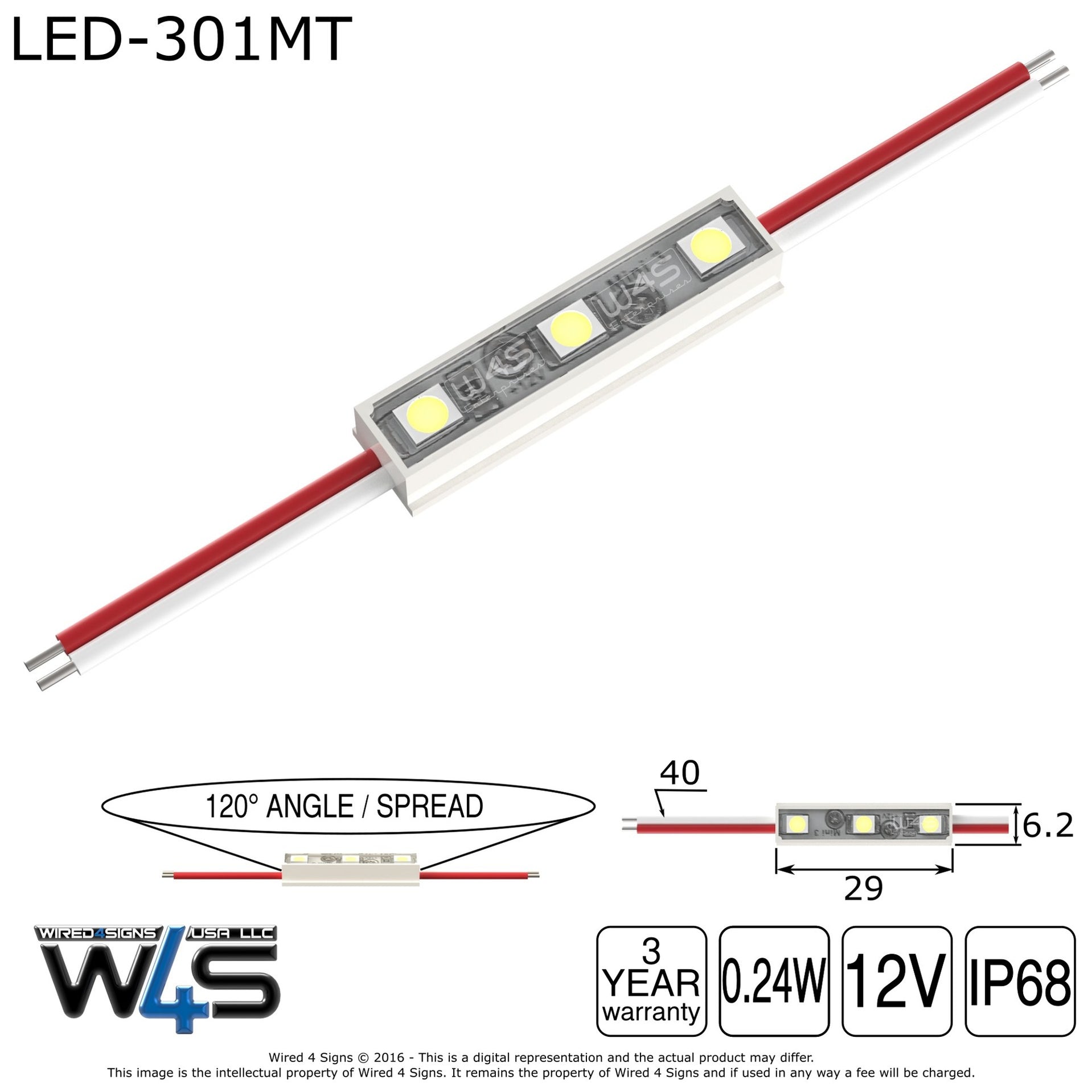 Tech Section Drawing Led Sign Module Mini LED Sign Module ~ Mini3 Series for Sale