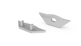 ABS end cap for ALU-Corner LED profile in white - Wired4Signs USA - Buy LED lighting online