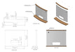 Curved Sneeze Guard With Wooden Frame - Wired4Signs USA - Buy LED lighting online