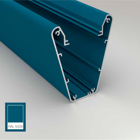 Blue - Designer Pendant Light Channel ~ Model Carmen | Wired4signs USA | Contemporary Pendant Light, surface mounted light fixture, Aesthetic light fixture