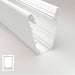 White - Designer Pendant Light Channel ~ Model Carmen | Wired4signs USA | Contemporary Pendant Light, surface mounted light fixture, Aesthetic light fixture