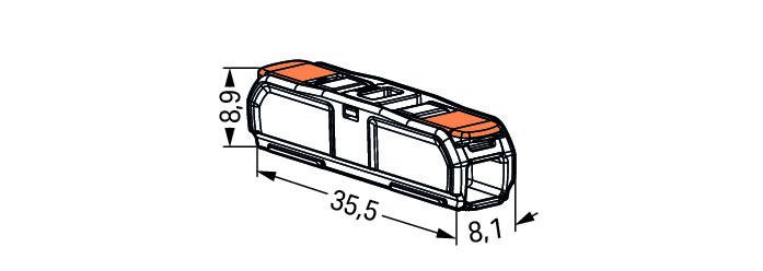 WAGO Terminals Series Splicing Connector 221-2411, 221-412