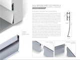 Baseboard LED Lighting Profile ~ Model Alu-Baseboard - Wired4Signs USA - Buy LED lighting online