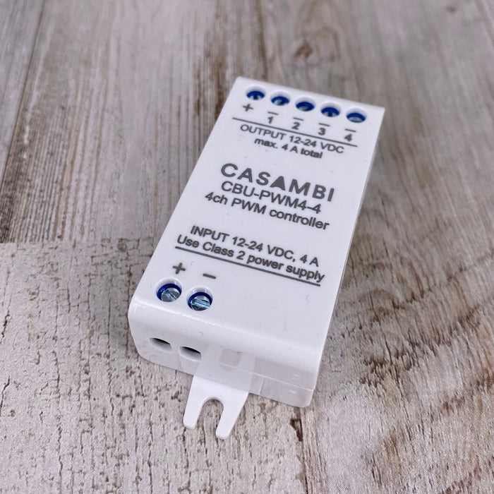 Casambi 4-Channel Bluetooth Mesh LED Controller ~ Model CBU-PWM4 (UL Listed) - Wired4Signs USA - Buy LED lighting online