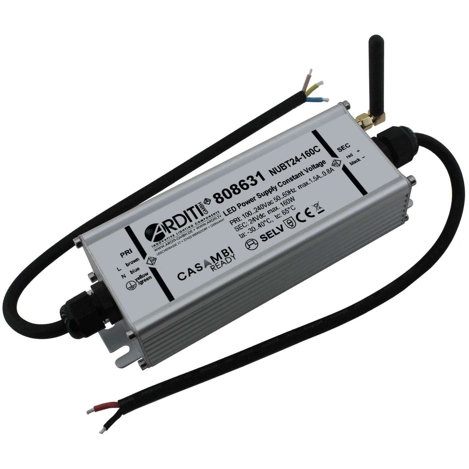 Constant Voltage LED Power Supply With Casambi Dimming (24V / 160W)