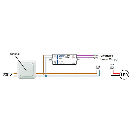 Casambi Controller for Dimmable LED Power Supplies ~ Model CBU-ASD IP65 - Wired4Signs USA - Buy LED lighting online