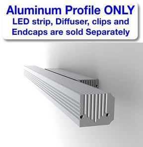 Linear LED Wall Sconce Channel ~ Model PL35S - Wired4Signs USA - Buy LED lighting online