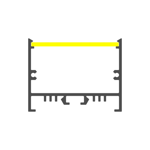 Rectangular LED Linear Pendant ~ Model A35 [Profile Only] - Wired4Signs USA - Buy LED lighting online