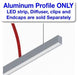 Thin Surface Mount LED Strip Channel ~ Model Alu-Swiss - Wired4Signs USA - Buy LED lighting online