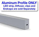 Thin Surface Mount LED Strip Channel ~ Model Alu-Swiss - Wired4Signs USA - Buy LED lighting online