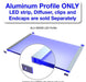 Thin Surface Mount LED Strip Channel ~ Model Alu-Swiss - Wired4Signs USA - Buy LED lighting online