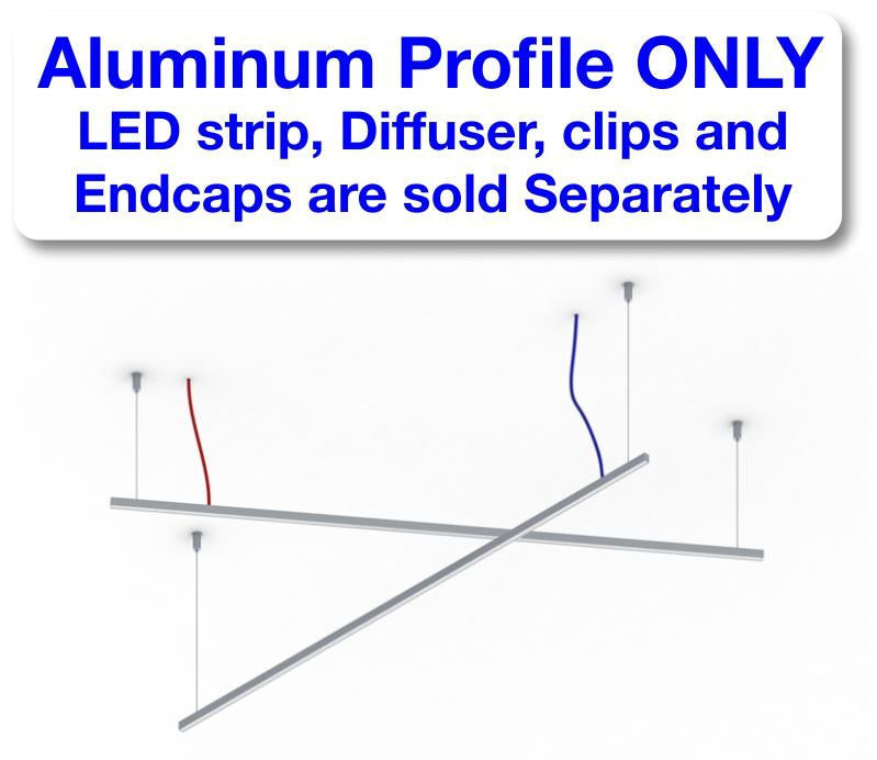 Thin Surface Mount LED Strip Channel ~ Model Alu-Swiss - Wired4Signs USA - Buy LED lighting online