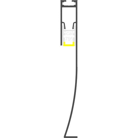 Baseboard LED Lighting Profile ~ Model Alu-Baseboard - Wired4Signs USA - Buy LED lighting online