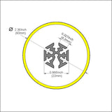 Diffuser for 360 Degree suspended LED Channel - ALU360 - Wired4Signs USA - Buy LED lighting online