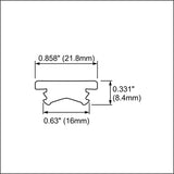 Arles LED Strip Flexible Diffuser - Wired4Signs USA - Buy LED lighting online