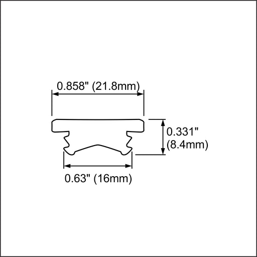 Arles LED Strip Flexible Diffuser - Wired4Signs USA - Buy LED lighting online