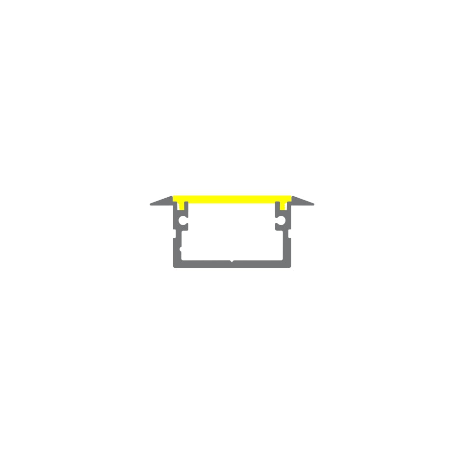 Waterproof Recessed Aluminum LED Channel ~ Model Berlin XL - Wired4Signs USA - Buy LED lighting online