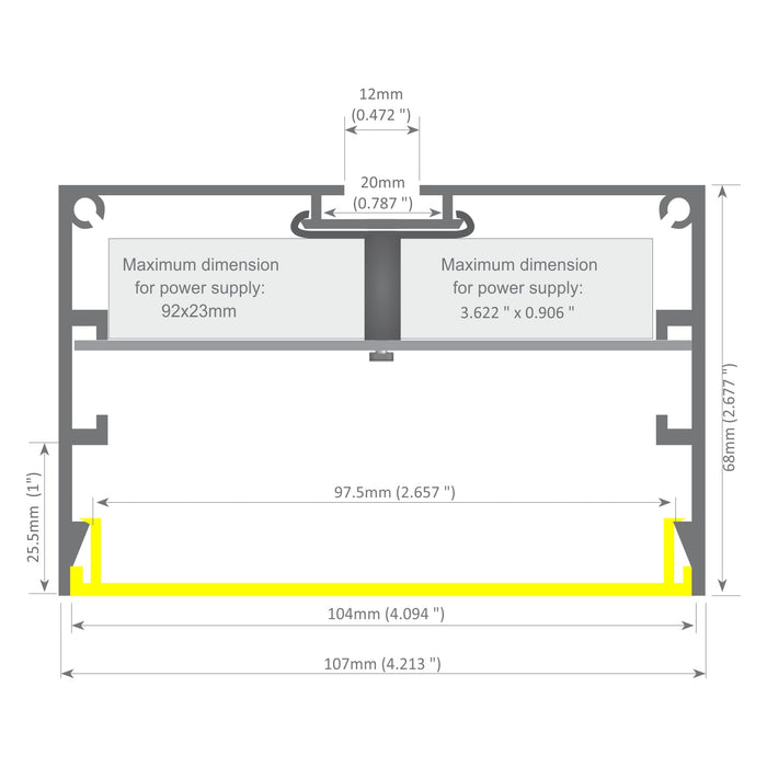 Bruselas Large LED Linear Pendant Lighting - Wired4signs USA