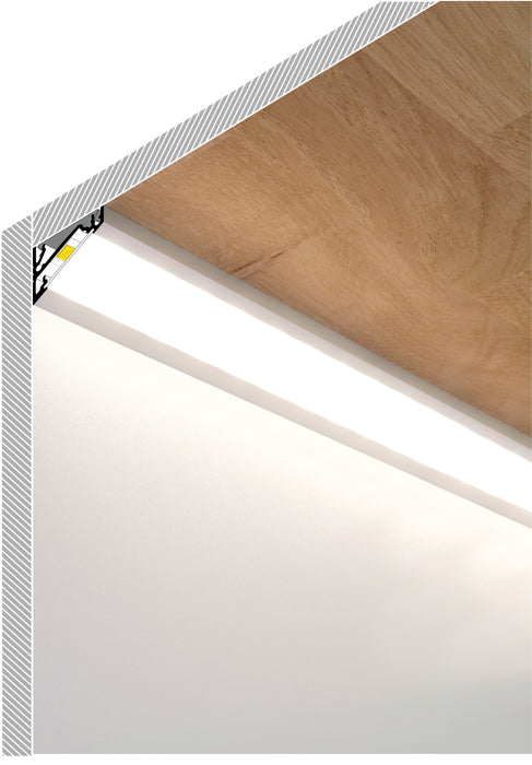 30/60 Degree Corner LED Channel ~ Model Corner14 - Wired4Signs USA - Buy LED lighting online