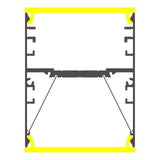 Linear Suspension Lighting LED Direct/Indirect Profile ~ Model DPL55-FL - Wired4Signs USA - Buy LED lighting online