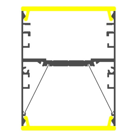 Linear Suspension Lighting LED Direct/Indirect Profile ~ Model DPL55-FL - Wired4Signs USA - Buy LED lighting online